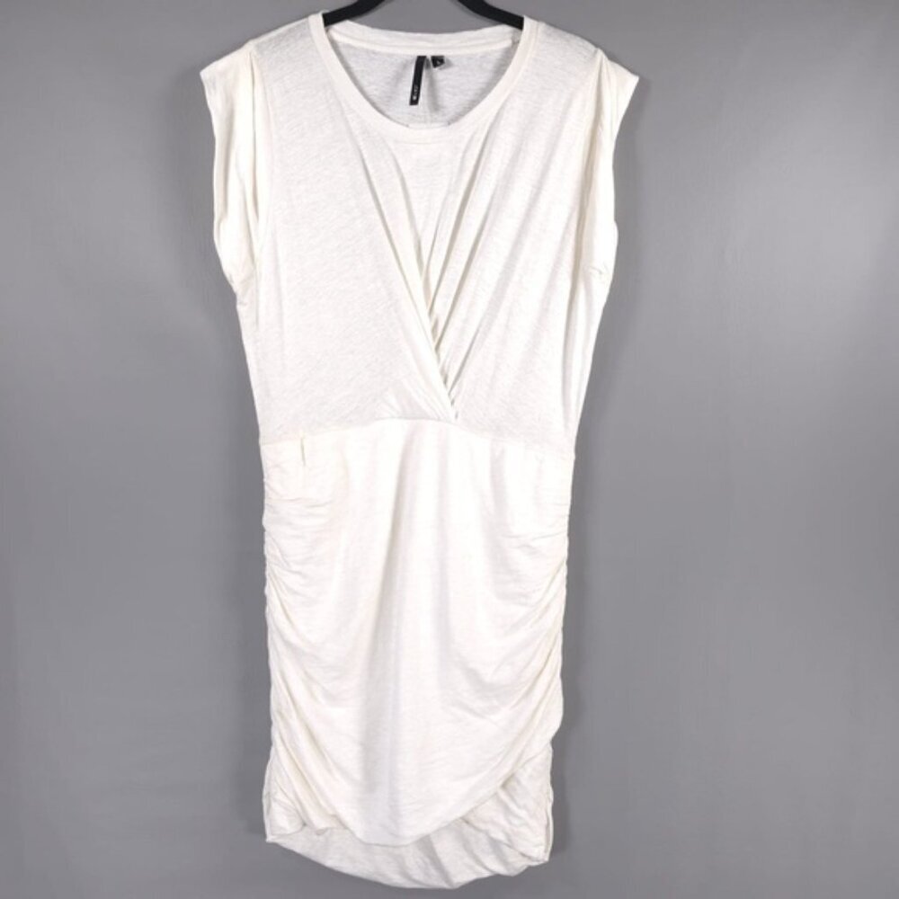 NWT Joe's Mikaela Dress LINEN Blend‎ SEXY Stretch Ruched Jersey SLJ4296MIK LARGE